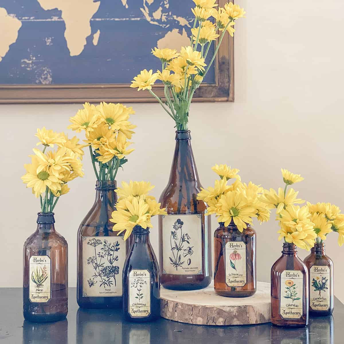 DIY repurposed bottles