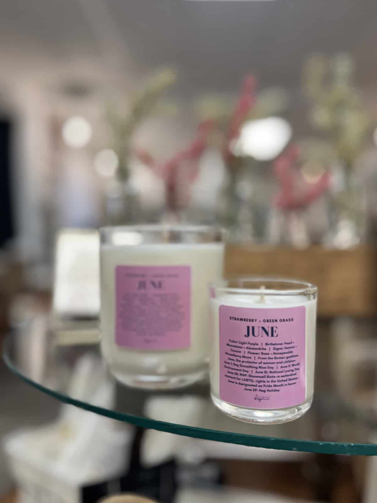 June birthday candle