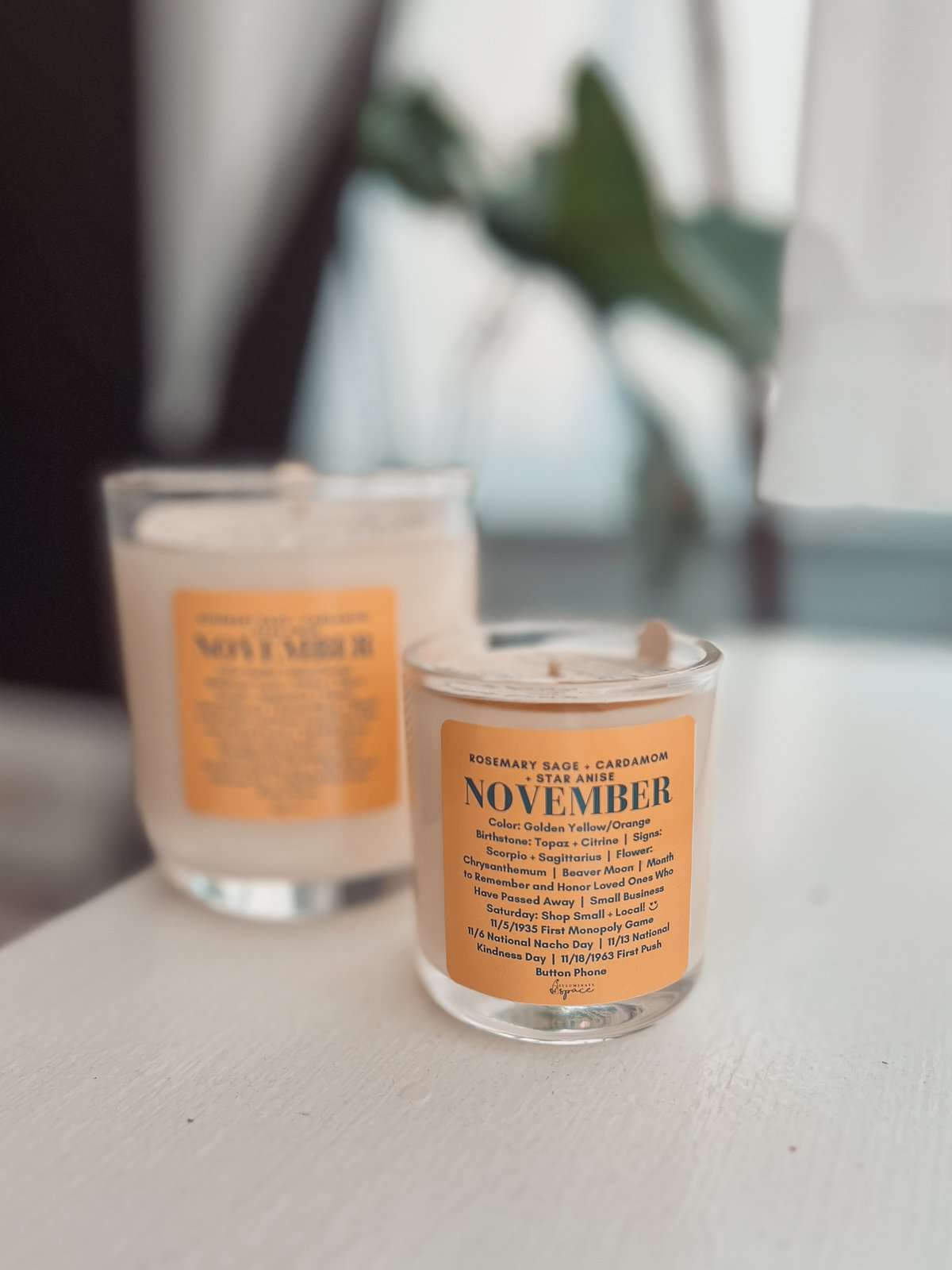 november birthday candle
