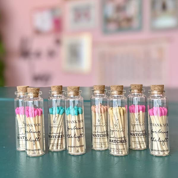 apothecary matches bottle