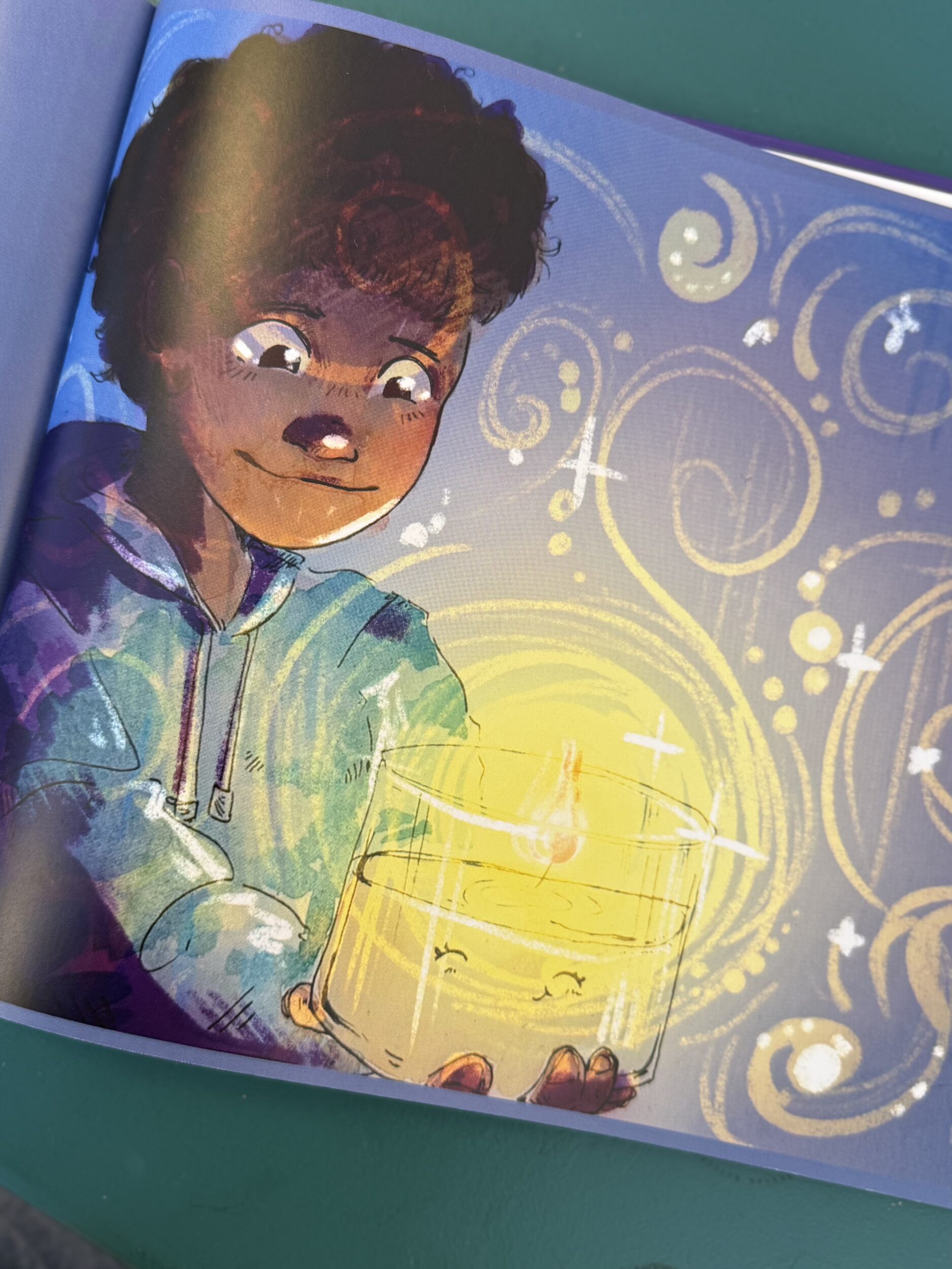 lime character candle from tilly and the glow within